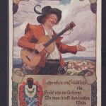 Ansichtskarte Österreich Deutsche Böhmen Künstler Vignette Musikant nach