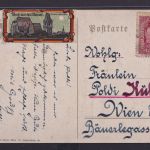 Ansichtskarte Österreich Deutsche Böhmen Künstler Vignette nach Wien