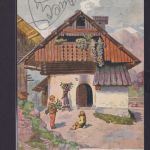 Ansichtskarte Österreich Deutsche Böhmen Künstler Vignette nach Praha Prag