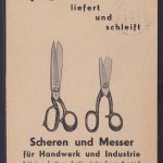 Ansichtskarte Reklame Werbung R. Zeller Scheren Messer Berlin Neukoln ab Berlin