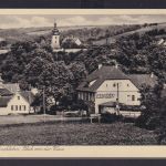 Ansichtskarte Bahnpost Zug 863 Leipzig Eisenach Stedten Bischleben Gasthaus