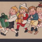 Ansichtskarte Künstlerkarte Kinder Musik Musizieren ab Helder nach Amsterdam