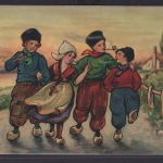 Ansichtskarte Künstlerkarte Kinder Tracht Vergnügen Spass ab Gravenhage nach