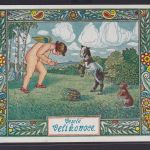 Ansichtskarte Künstlerkarte Ostern Vesele Velikonoce ab Hlinsko Tschechien nach