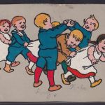 Ansichtskarte Künstlerkarte Kinder Spiel Spaß Freude