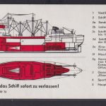 Eintrittskarte Rostock Schiffbaumuseum Traditionsschiff Frieden Rostock Schmarl