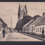 Ansichtskarte Trelleborg Schweden Norregatan Strassenansicht Kirche Religion