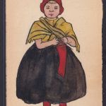 Amsichtskarte Frau Tracht