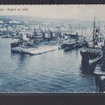 Ansichtskarte Susac Kroatien Hafen Schiffe Verladung Kräne Jugoslawien