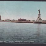 Ansichtskarte Port Said Hafenstadt Agypten Asien Afrika Statue Ferdinand Lesseps
