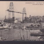 Ansichtskarte Marseille Hafen Schwebefähre Schiffe