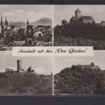 Ansichtskarte Arnstadt Thüringen Ansichten Kirche Burg nach Sickenried Baden