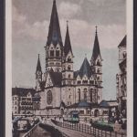 Ansichtskarte Künstlerkarte Berlin Kaiser Wilhelm Gedächtniskirche Strassenbahn