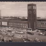 Ansichtskarte Düsseldorf Hauptbahnhof Strassenbahn Oldtimer Verlag Hubert Knappe