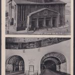 Ansichtskarte Hamburg Elbtunnel Elbe Fluss Unterirdich Überirdisch nach