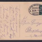 Ansichtskarte Bahnpost Zug 3628 Glauchau Grossbothen Würzen Sachsen nach