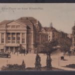 Ansichtskarte Magdeburg Zentral Theater Kaiser Wilhelm Platz Strassenbahn