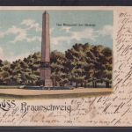Ansichtskarte Künstlerkarte Braunschweig Monument der Herzoge Niedersachsen