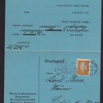 Deutsches Reich Perfin Lochung Flugpost Stempel Militaria Flugzeug
