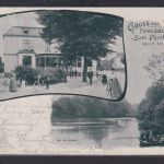 Ansichtskarte Fuhlsbüttel Zum Posthause Gaststätte Inh. Wilh. Hinze See Boot