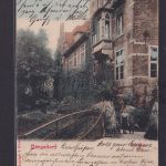 Ansichtskarte Künstlerkarte Bergedorf Schloss Hamburg nach Barmen Wuppertal