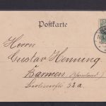 Ansichtskarte Künstlerkarte Bergedorf Schloss Hamburg nach Barmen Wuppertal