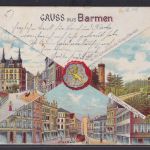 Ansichtskarte Künstlerkarte Barmen Schwebebahn Sehenswürdigkeit Tölleturm