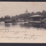 Ansichtskarte Hamburg Winterhuda Canal Ausflugsschiff Brücke Strassenbahn nach