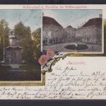 Ansichtskarte Künstlerkarte Austerlitz Slavkov u Brna Schlosshof Pavillon