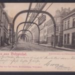 Ansichtskarte Vohwinkel Wuppertal Schwebebahn Kaiserstrasse Verlag Karl Busch