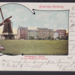 Ansichtskarte Hamburg Heiligengeist Mühle Kunstverlag Röpke & Woortmann nach