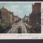 Ansichtskarte Barmen Wuppertal Bergbahn Louisenstrasse Industrie NRW nach Altona