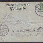 Ansichtskarte Bahnpost Zug 217Künstlerkarte Essen Stadtgarten Alfredusbad Kirche