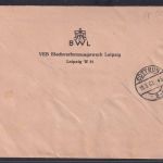 DDR Dienst Brief MEF ab Leipzig Bezirkskontor Bedarf Landwirtschaft 17.5.1960