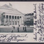 Ansichtskarte Brüssel Theatre De La Monnaie nach Braunschweig Niedersachsen