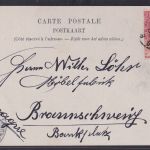Ansichtskarte Brüssel Theatre De La Monnaie nach Braunschweig Niedersachsen