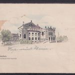 Bahnpost Bizone Brief EF103 Messe Hannover SST München Oktoberfest auf Künstler