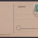 Franz. Zone gute Anlaßkarte 1. Pfälz. Briefmarken Ausstellung Festhalle Landau