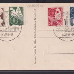 Bund Brief 167-170 Verkehrs Ausstellung auf guter Ansichtskarte Industrie