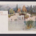Ansichtskarte Künstlerkarte Sign. Paris Bois de Boulogne Park Wald Teich