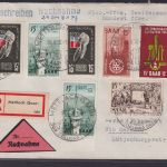 Saar Saarland R Nachnahme Brief attraktive Frankatur Mettlach nach Malente Zoll