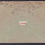 Berlin Luftpost Brief handschriftlich Empfänger zahlt Porto L1 2 Nachgebühr