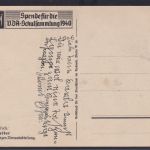 Deutsches Reich Willrich Künstlerkarte VDA Schulsammlung 1940
