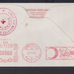Flugpost airmail Rotes Kreuz selt SST Swissair mit Brandenburger Tor Berlin Genf