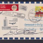 Flugpost airmail DDR Interflug Leipzig Brüssel Belgien Retour