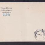Flugpost airmail DDR Interflug Leipzig Brüssel Belgien Retour