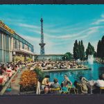 Ansichtskarte Berlin Am Funkturm Rastaurant Gastronomie Teich Springbrunnen