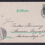 Ansichtskarte Hamburg Botanischer Garten Postgebäude Verlag Fr. Groth Hamburg