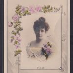 Ansichtskarte Künstlerkarte Reutlinger Paris Fotograf Junge Dame Zierrand