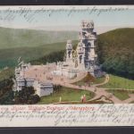 Ansichtskarte Hohensyburg Kaiser Wilhelm Denkmal Ruhr Fluss Landschaft Wald ab